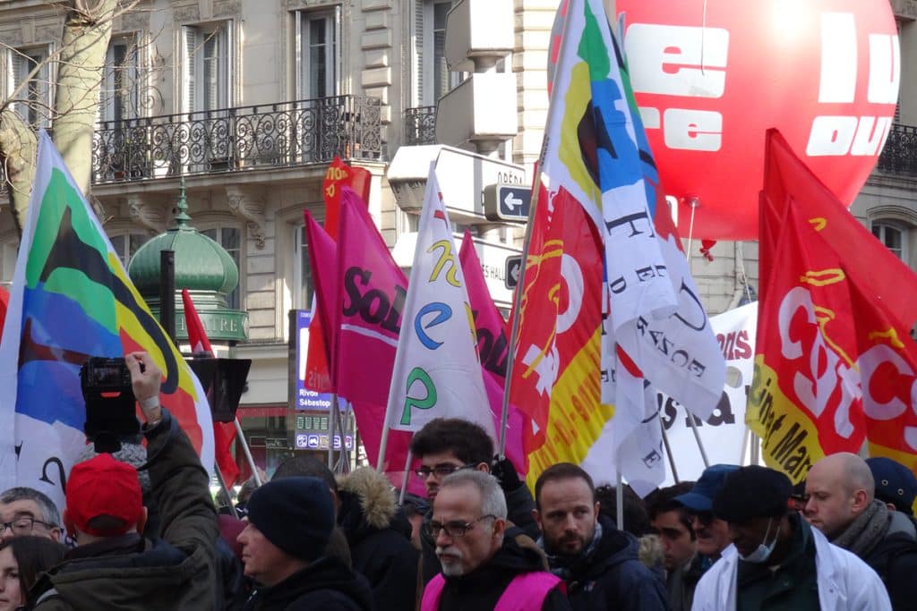 Manifestation à Paris à l'appel des syndicats CGT, Solidaires, et FO, des «gilets jaunes», d'Attac, de la France Insoumise…