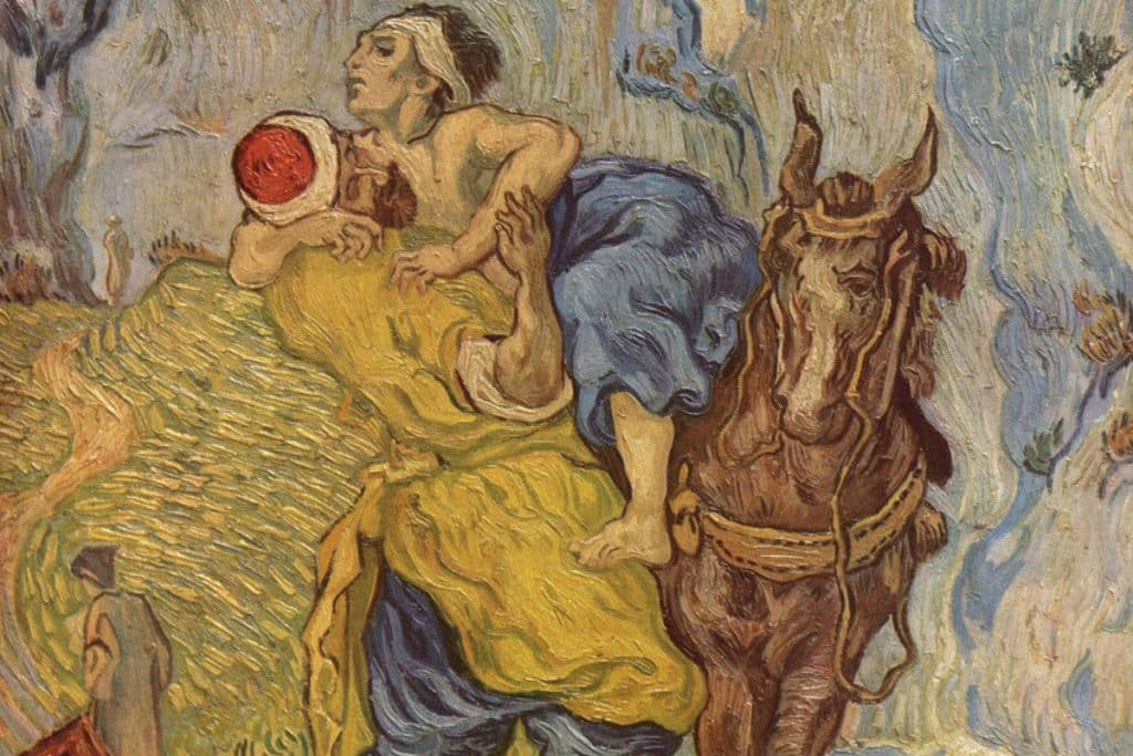 Le bon Samaritain (d'après Delacroix), Vincent van Gogh