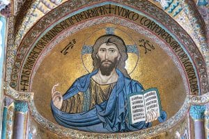 Christ Pantokrator, cathédrale de Cefalù, Sicile.