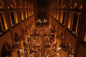 Cathédrale Notre-Dame de Paris. Vigile Pascale.