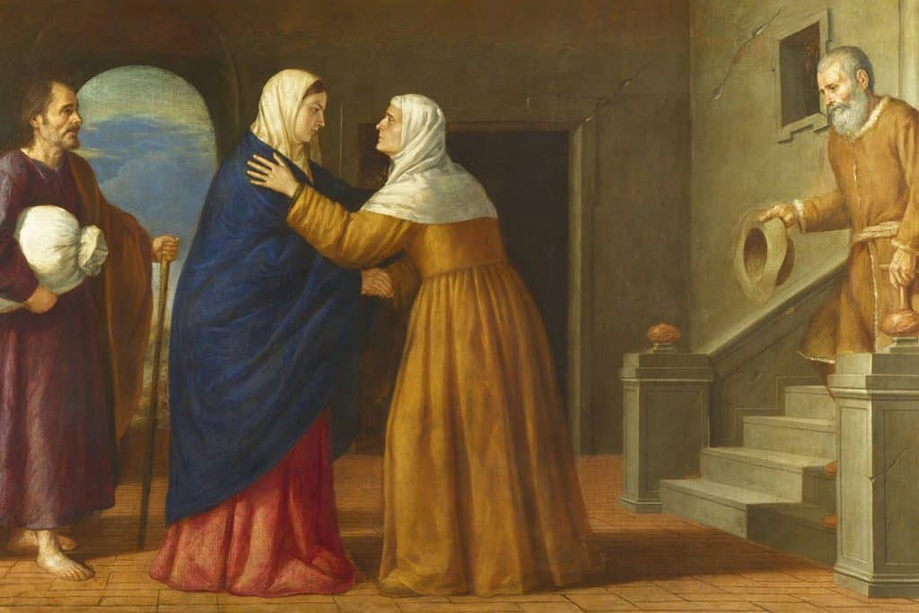 « La Visitation », artiste inconnu (français ou d'Italie du Nord) vers 1630