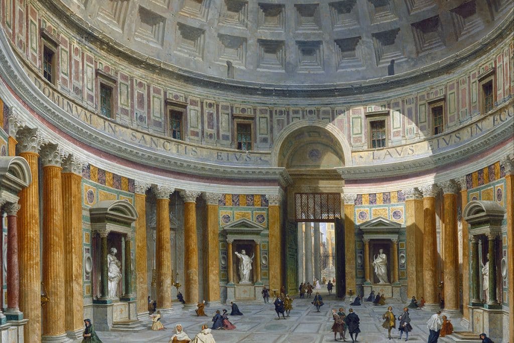 Intérieur du Panthéon, Rome, v. 1734, Giampaolo Pannini.