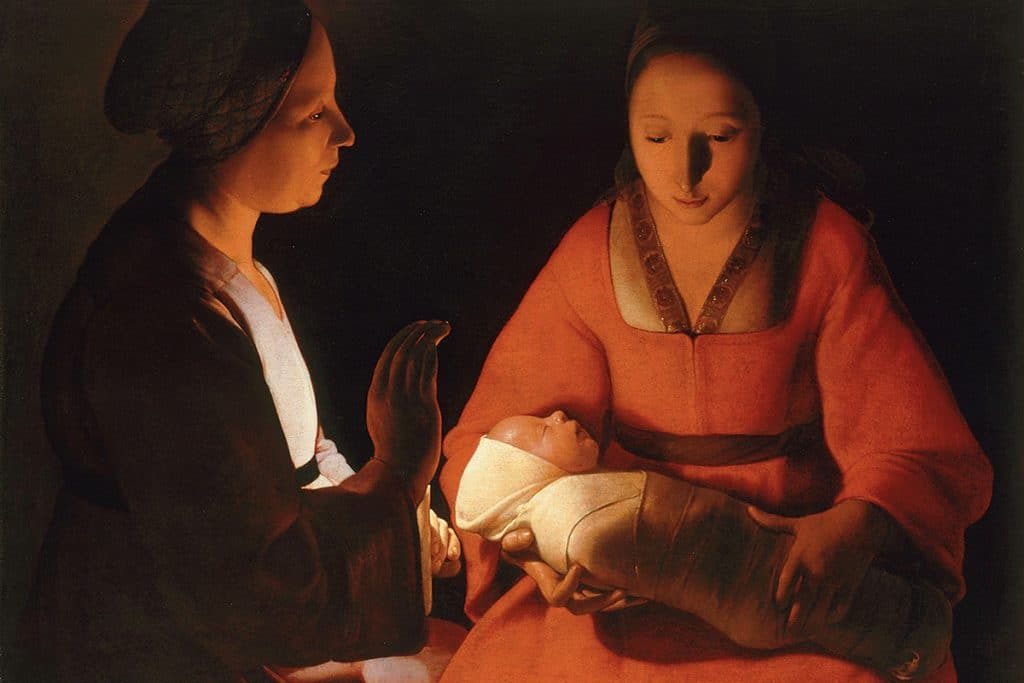 La Vierge et l’Enfant avec sainte Anne, Georges de la Tour, V. 1640.