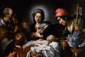 L'adoration des bergers, Bernardo Strozzi, v. 1615.