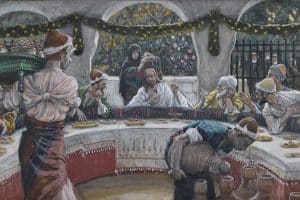 Le repas chez le pharisien, James Tissot, c. 1890.