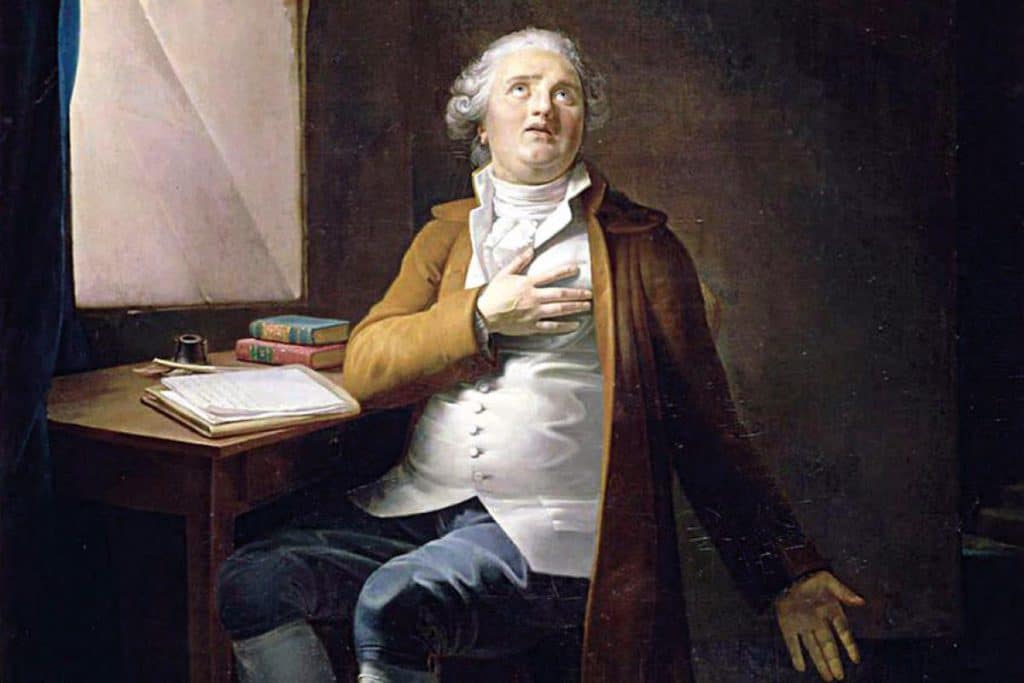 Louis XVI au Temple, Henri-Pierre Danloux (1753-1809), rédigeant son testament