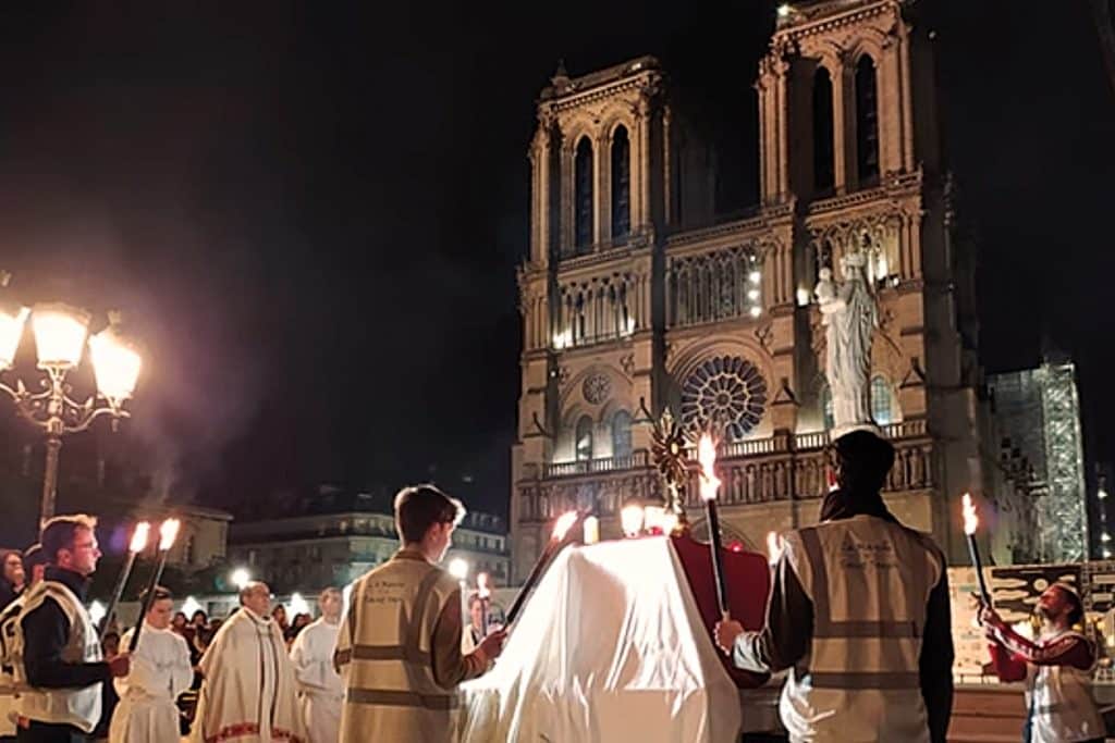 Pèlerinage des Pierres vivantes à Notre-Dame de Paris, l’an dernier.