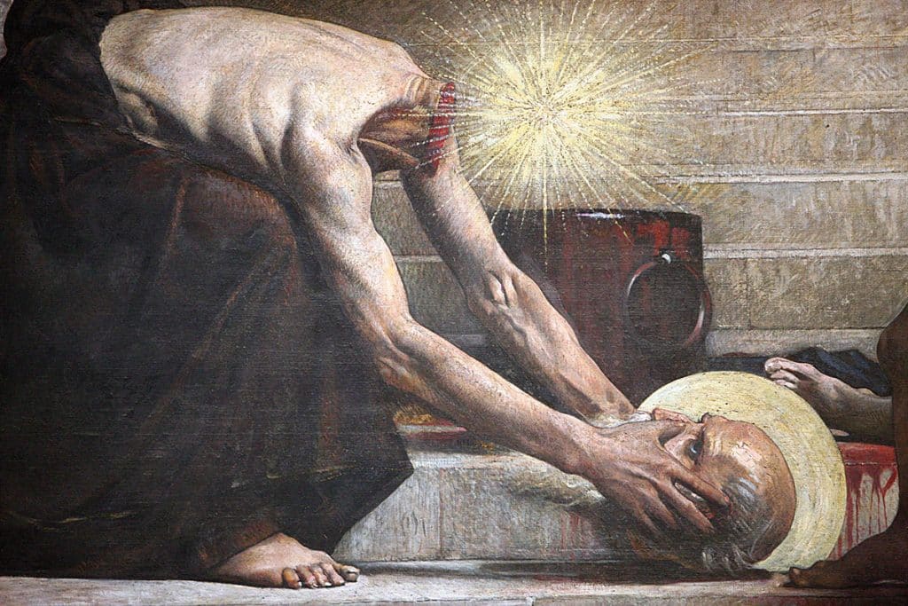 Détail du Martyre de saint Denis, v. 1880, Léon Bonnat, Panthéon.