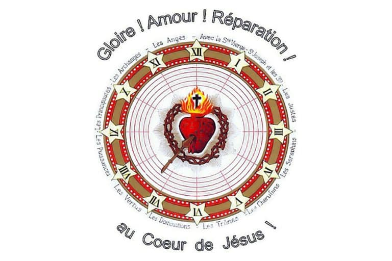 Cadran de la Garde d’honneur du Sacré-Cœur de Jésus.