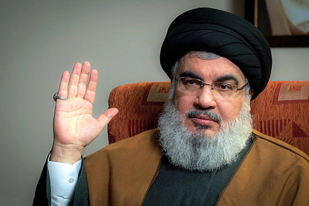 Hassan Nasrallah chef du Hezbollah.