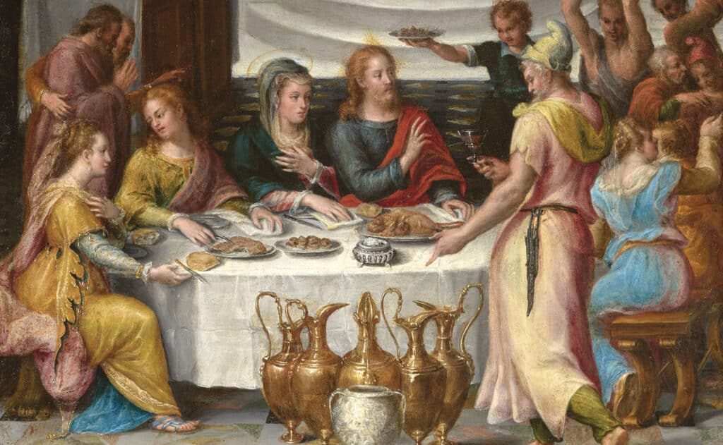 Les Noces de Cana, vers 1575-1580, Lavinia Fontana, Getty Museum, Los Angeles, États-Unis.